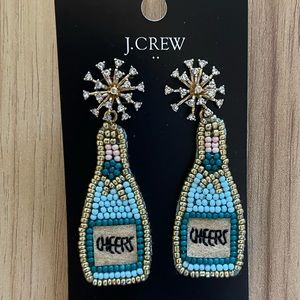 Jcrew Champagne Bottle Earrings